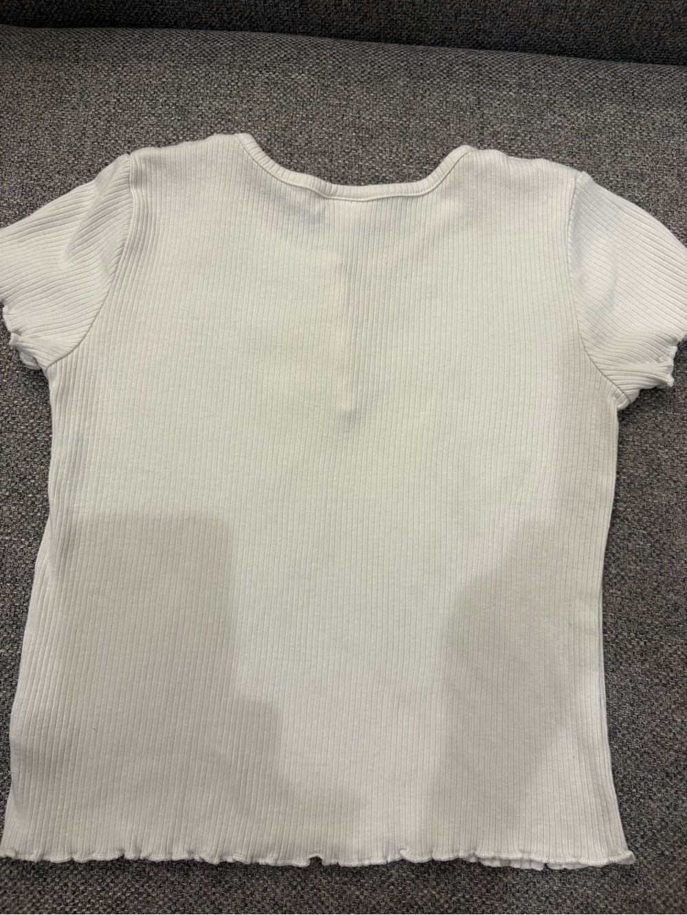 art class White Ribbed Button-Front Tee - Picture 3 of 3